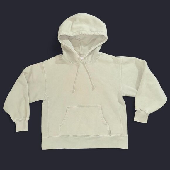 TNA Tops - Aritzia TNA Light Sea Sage Green Hoodie Fleece Sweatshirt Pullover Women's Sz 1